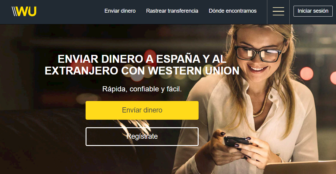Página web de Western Union España